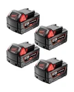 4PACK 8.0AH M-18 Battery Replacement For Milwaukee 18V Compatible Wit.... Fixed Price $152.51.