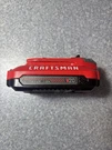 Craftsman V20 20V Lithium-ion Battery Red N854042 Power Tool. Fixed Price $49.00.