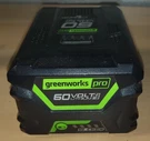 Greenworks Pro 60V Max 5AH Li-ion Battery LB605. Fixed Price $67.99.