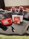 Milwaukee M12 Battery Pack And Charger Starter Kit 48-59-2452S. Fixed Price $125.00.