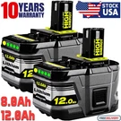 Pack For Ryobi P108 One Plus High Capacity Battery Volt Li-ion 8.0AH 12AH. Fixed Price $178.62.