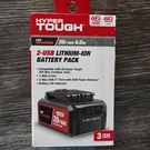 Hyper Tough 20V Max 4.0AH Usb A+c Lithium-ion Battery Pack, HY5601050516016. Fixed Price $60.00.