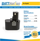 7.2V 2AH Nimh Battery For Ryobi 1311145 1400668 HP61K, HP721. Fixed Price $27.45.
