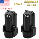 2X3.5AH 12V Lithium Battery For Porter Cable PCL12C PCL12BLX Cordless Power Tool. Fixed Price $41.95.