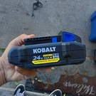 Kobalt 424-03 24V Lithium-ion Li-ion 4.0AH Battery Black Power Tool. Fixed Price $67.00.