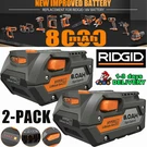 2 Pack For Ridgid R840085 8.0AH Lithium-ion Battery Rigid 18VOLT R840087. Fixed Price $44.90.