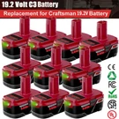 19.2 Volt For Craftsman C3 Diehard 3.0/6.0/8.0AH Lithium Ion Battery 11375 11376. Fixed Price $18.99.
