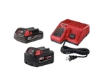 Milwaukee 18V Lithium-ion Starter Kit With 5.0 Ah And 2.0 Battery Charger. Fixed Price $219.99.