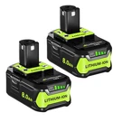 Antoolocker 8.0AH 18V Lithium Battery Compatible With Ryobi P107 P108 Power. Fixed Price $62.34.