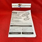 Ryobi Operator's Manual 18 Volt 1/2 Inch 2-SPEED Drill-driver P208B Only. Fixed Price $12.99.