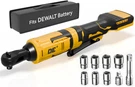 3/8 Inch Cordless Ratchet Wrench For Dewalt 20V Battery, 88FT-LBS, 0-400RPM, Ele. Fixed Price $113.10.