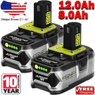 For Ryobi P108 8.0 12.0AH High Capacity Battery 18VOLT Lithium-ion One Plus. Fixed Price $121.48.