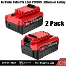 2PACK 20VOLT 6.0AH Battery For Porter Cable Max Lithium Ion PCC680L PCC685L. Fixed Price $47.98.