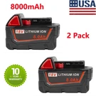 2X 8AH 18V For Milwaukee M18 Lithium Battery Extended 48-11-1852 48-11-1882. Fixed Price $50.17.