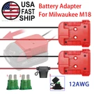 Diy Battery Adapter Power Wheels Dock Robotics Compatible With Milwaukee M18 18V. Fixed Price $7.75.