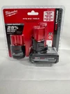 Milwaukee M12 Redlithium High Output XC5.0 And CP2.5 Battery Packs, 2-PK.,. Fixed Price $169.99.