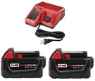 Milwaukee M18 5.0 Battery 2 Pack Starter Kit. Fixed Price $234.99.