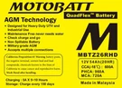 Motobatt Quadflex Agm Batteries -. Fixed Price $242.47.