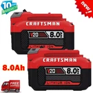 Pack 8.0AH For Craftsman V20 20V Max Lithium Battery CMCB204 CMCB202 CMCB206. Fixed Price $42.98.