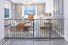 Extra Wide Baby Tension Indoor Safety Gates Black Metal Large Pressure Moun. Fixed Price $183.19.