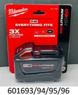Milwaukee M18 Redlithium 9.0 High Demand Battery Pack Black 48-11-1890. Fixed Price $179.99.