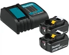 New Makita BL1840BSC2 Starter (2) 18V Genuine Batteries 4.0 Ah, Charger. Fixed Price $299.99.