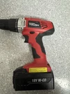 Hyper Tough 18V Nicd Cordless Drill AQ75005G Red Black Keyless Compact. Fixed Price $33.00.