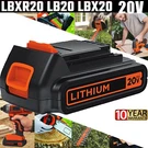 Pack Lithium-ion 1.5AH/3.6AH Battery For Black Decker Volt LBXR20 LB20. Fixed Price $19.00.