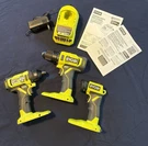 Ryobi One 18V Tool Set - Drill / Impact Driver Lumen Led Light Charger New. Fixed Price $115.00.