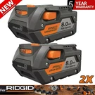 2PACK For Ridgid R840087 8.0AH Lithium Battery Rigid 18VOLT R840085 Power Tools. Fixed Price $46.99.
