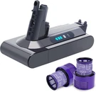 Upgraded 25.2V 5.0AH V10 Replacement Battery Compatible With Cyclone SV12. Fixed Price $93.77.