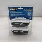 Hart HPB22 2-PACK 20 Volts 2.0AH Lithium-ion Batteries White. Fixed Price $90.00.