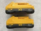 New Dewalt Powerpack 20V Max Xr 4.0AH Lithium Ion Batteries DCB2104-2. Fixed Price $127.89.