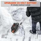 Voltask SS-20E-WM Cordless Snow Shovel, 24V 500W Electric Blower With. Fixed Price $42.00.