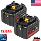 2PACK 12AH 18V Battery For Makita Lithium-ion BL1830 BL1850 BL1860 BL1840 Tool. Fixed Price $74.99.