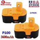 2X 18V Replace For Ryobi Battery P100 P101 130224028 130224007 ABP1801 ABP1803. Fixed Price $34.00.