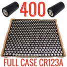New Case Of 400 Pack Black Lithium CR123A 3V Battery Cell DL123 EL123 CR17345. Fixed Price $170.00.