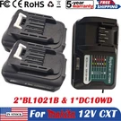 2*BATTERY For Makita BL1021B BL1020B BL1040B BL1041B 2AH & 1*CHARGER DC10WD 12V. Fixed Price $54.80.
