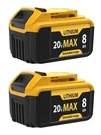 Powqualliane 2-PACKS 8000MAH Replace For Dewalt 20V Max Battery Compatible With. Fixed Price $66.49.