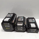 Lot Of (3) Not Working 40-VOLT 6AH, 4AH & 2AH Batteries For Parts Repar Only. Fixed Price $49.00.