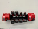 Milwaukee M18 Battery Tool And Dual Charger Station. Fixed Price $85.00.