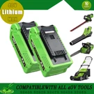 2PACK 8.0AH For Greenworks 40 Volt G-max Li-ion Battery 29472 29462 29252 20202. Fixed Price $89.98.