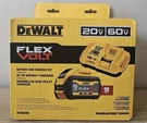 Dewalt 20V/60V Max Flexvolt Lithium-ion 9AH Battery Fast Charger Kit (DCB609-C). Fixed Price $199.99.