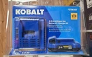 Kobalt 24V Max 2.0AH Lithium-ion Battery & Charger Kit #5706497- New. Fixed Price $38.00.