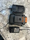 Worx WA3575 20V Batteries 2.0AH Lithium Ion W/ WA3742 Charger Tested. Fixed Price $29.99.