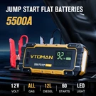 Vtoman V10 Max 5500A Starter With 100W Usb-c Fast Charger Car Battery Jumpe. Fixed Price $89.99.