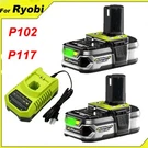 2PACK P102 Replace For Ryobi Batteries And Charger Combo. Fixed Price $21.93.