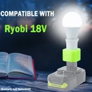 New Led Work Light Bulb Emergency Backup For Ryobi 18V Lithium Battery Powered. Fixed Price $16.14.