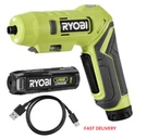 Ryobi Usb 4 Volt Lithium Cordless Screwdriver And Battery New In Box. Fixed Price $32.00.