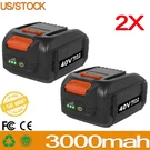 2X WA3580 3.0AH Battery For Worx 40V WG580 Turbine Cordless Leaf Blower. Fixed Price $49.97.